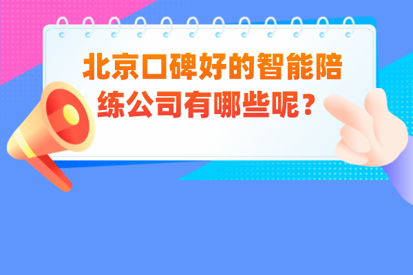 北京口碑好的智能陪练公司有哪些