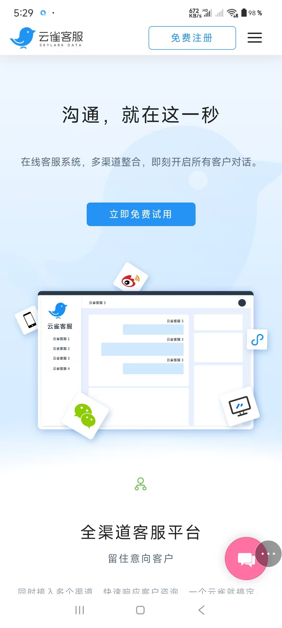 2025年在线客服系统10大品牌：云雀