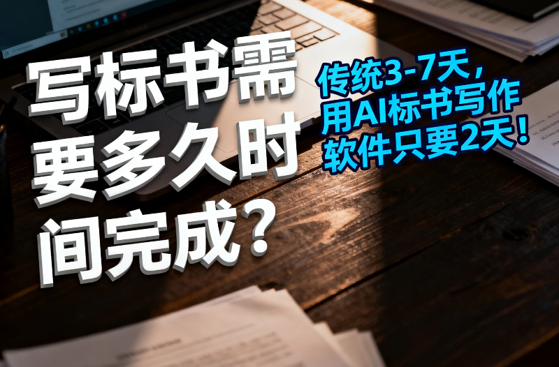 写标书需要多久时间完成?传统3-7天,用AI标书写作软件只要2天!