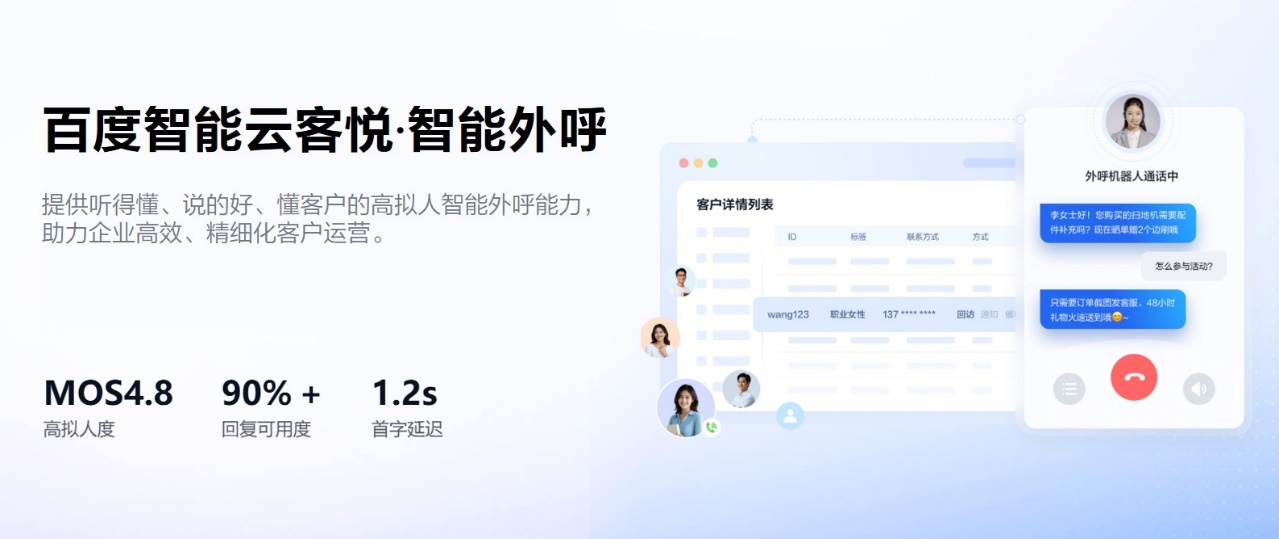 百度智能云客悦-智能外呼平台